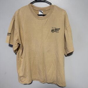 Vintage New Smyrna Speedway Racing T-Shirt XL Tan | FASCAR Tee Heavyweight